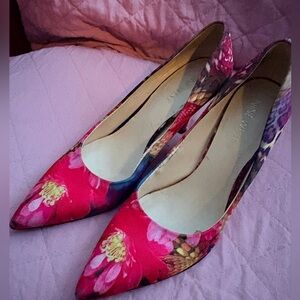 Women's Pink and Blue Heels